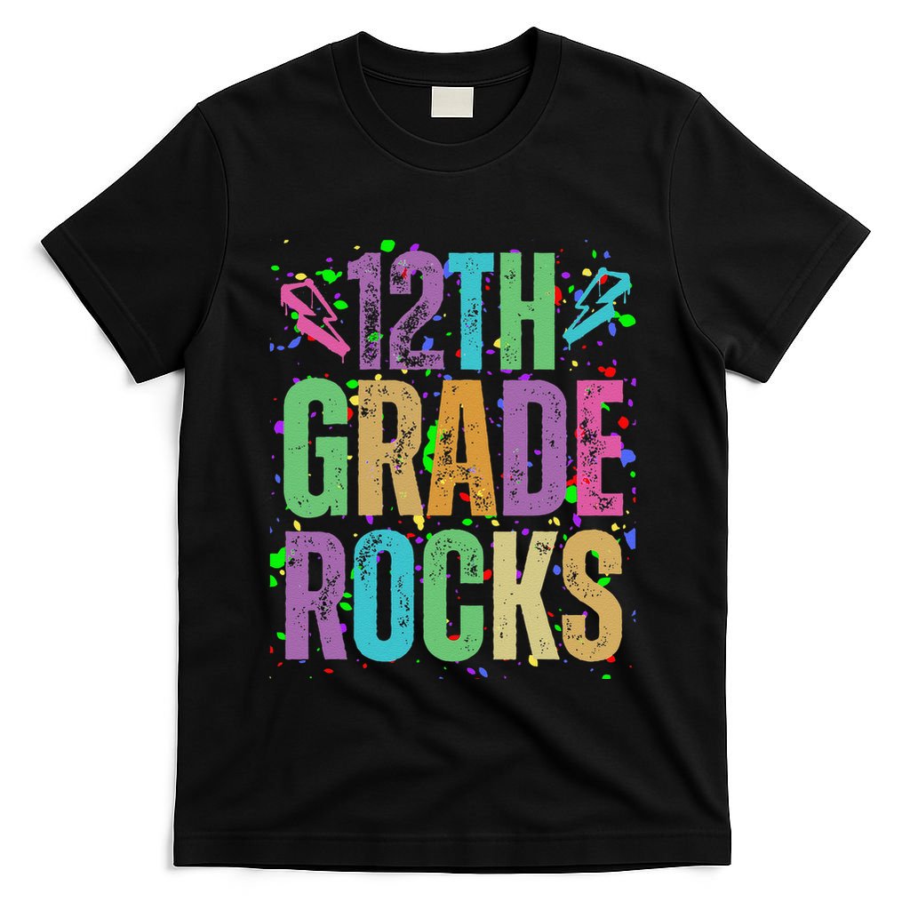 School Rocks Back To School Rockin 12th Grade Rocks T-Shirt