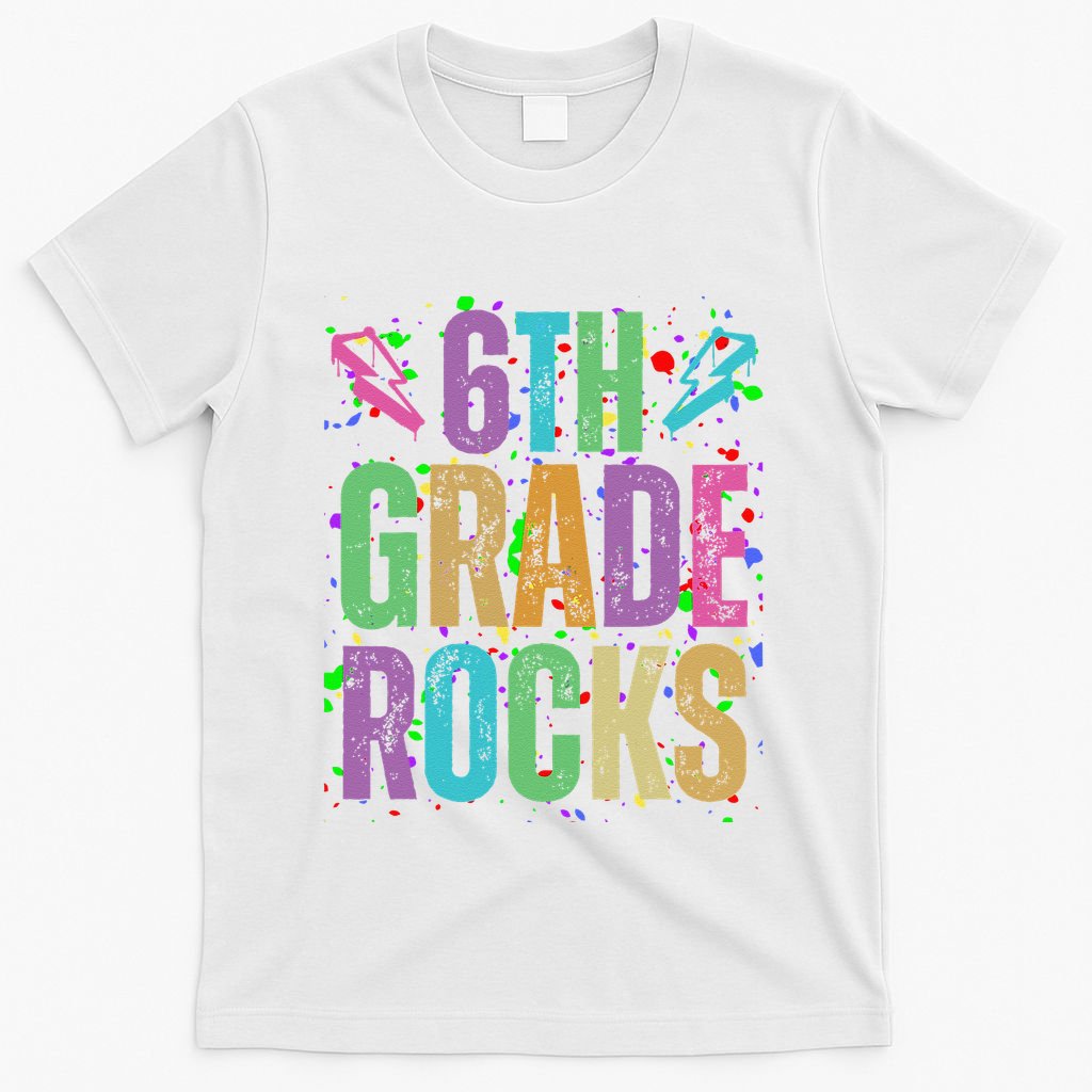 School Rocks Back To School Rockin 6th Grade Rocks T-Shirt