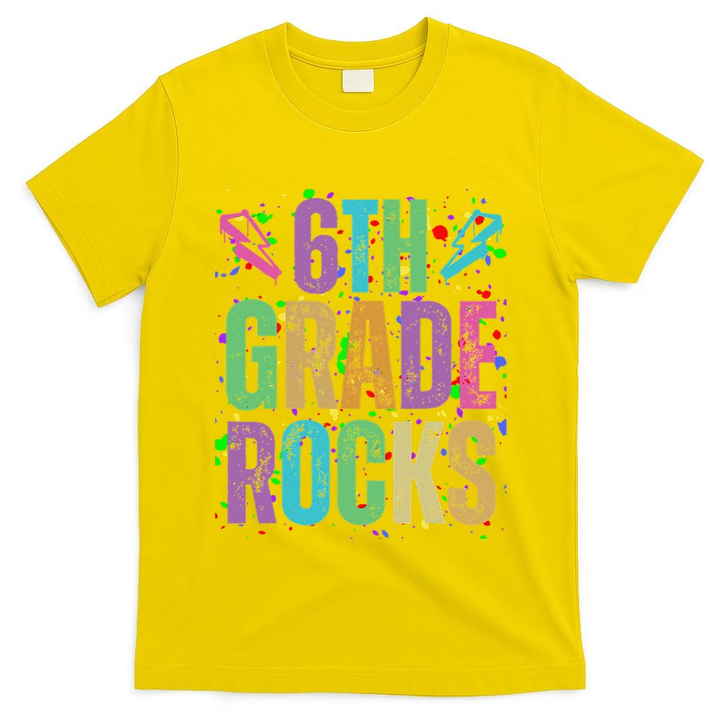 School Rocks Back To School Rockin 6th Grade Rocks T-Shirt