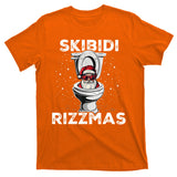 Skibidi Rizzmas Funny Toilet Santa Christmas T-Shirt