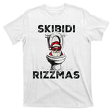 Skibidi Rizzmas Funny Toilet Santa Christmas T-Shirt