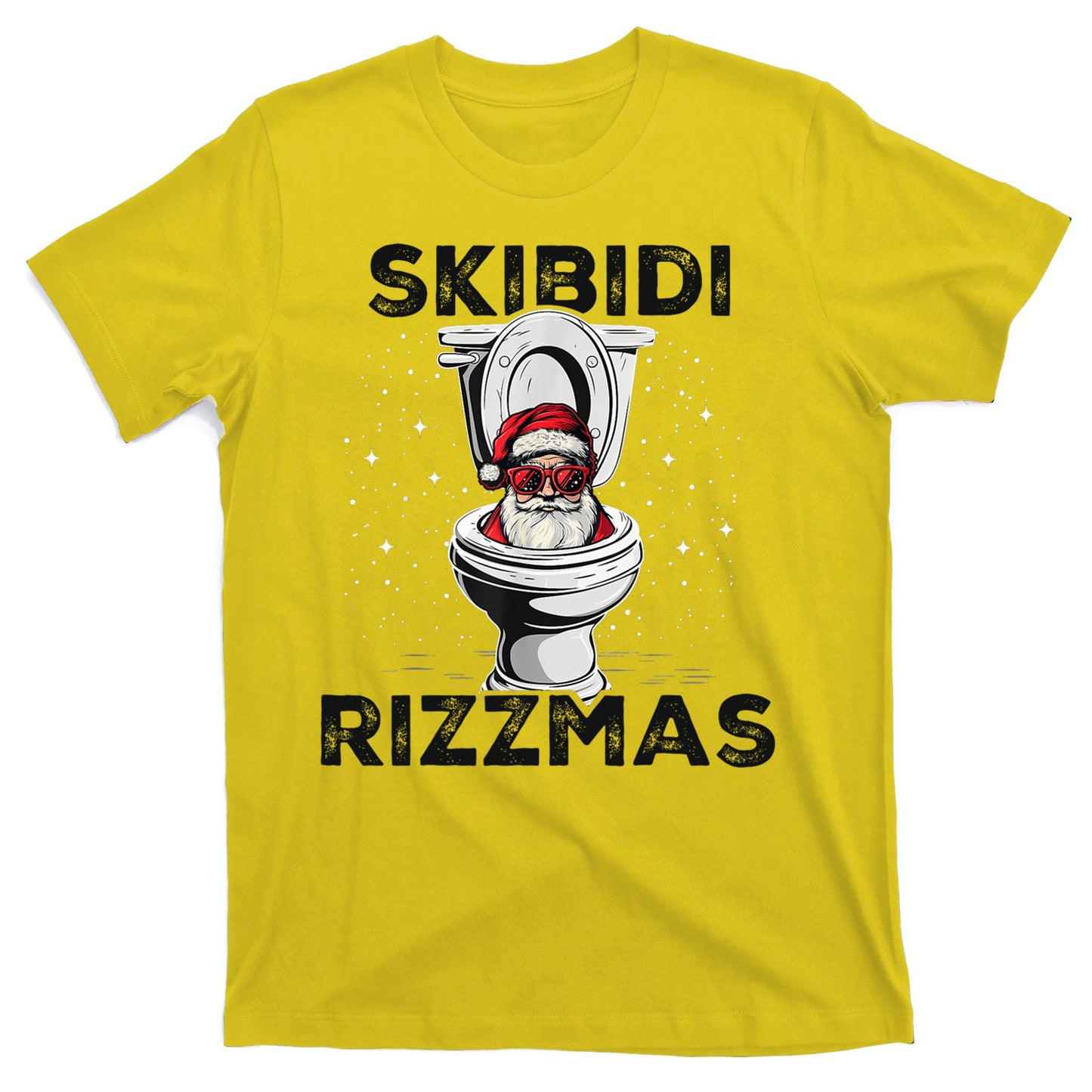 Skibidi Rizzmas Funny Toilet Santa Christmas T-Shirt
