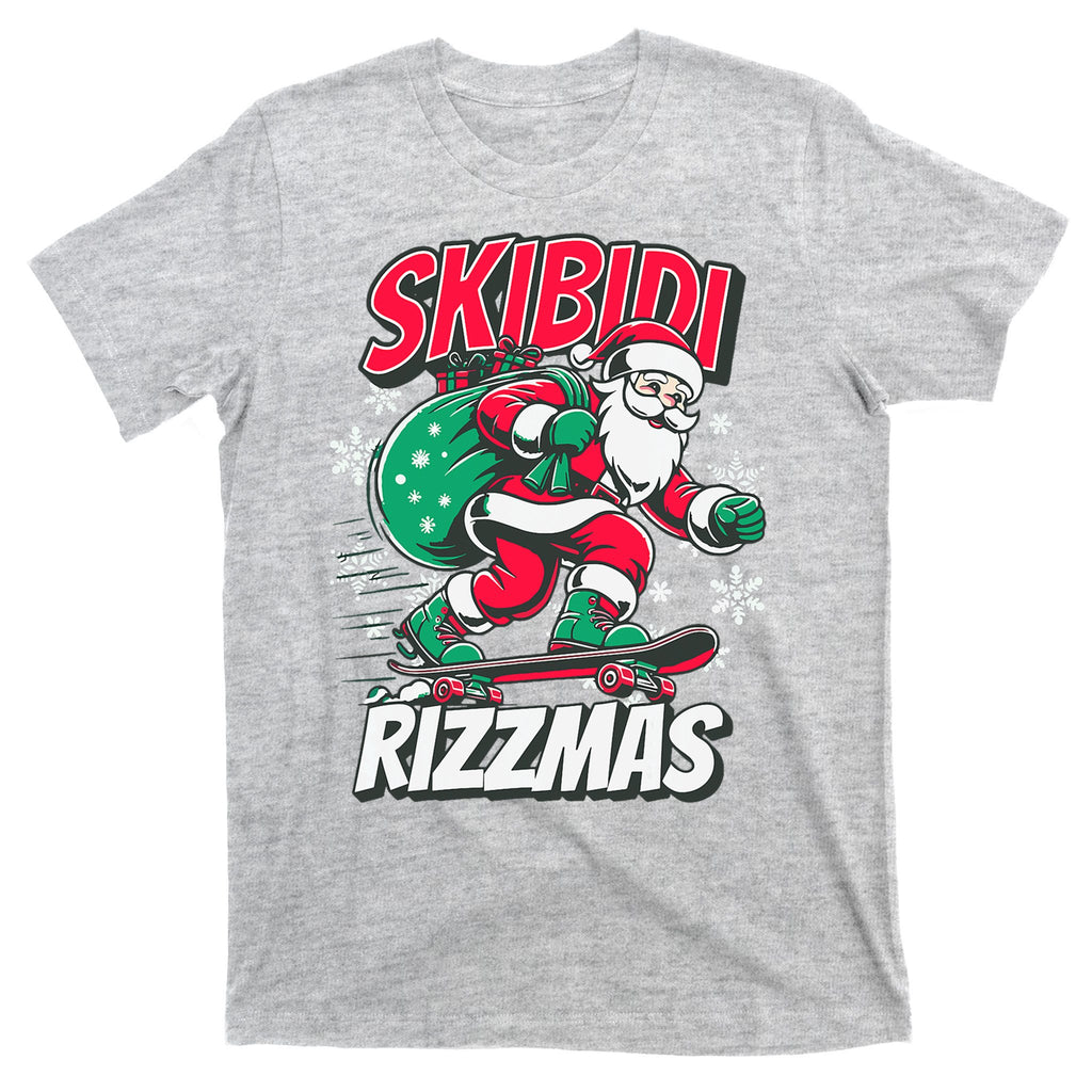 Skibidi Rizzmas Funny Santa Rizz Christmas T-Shirt