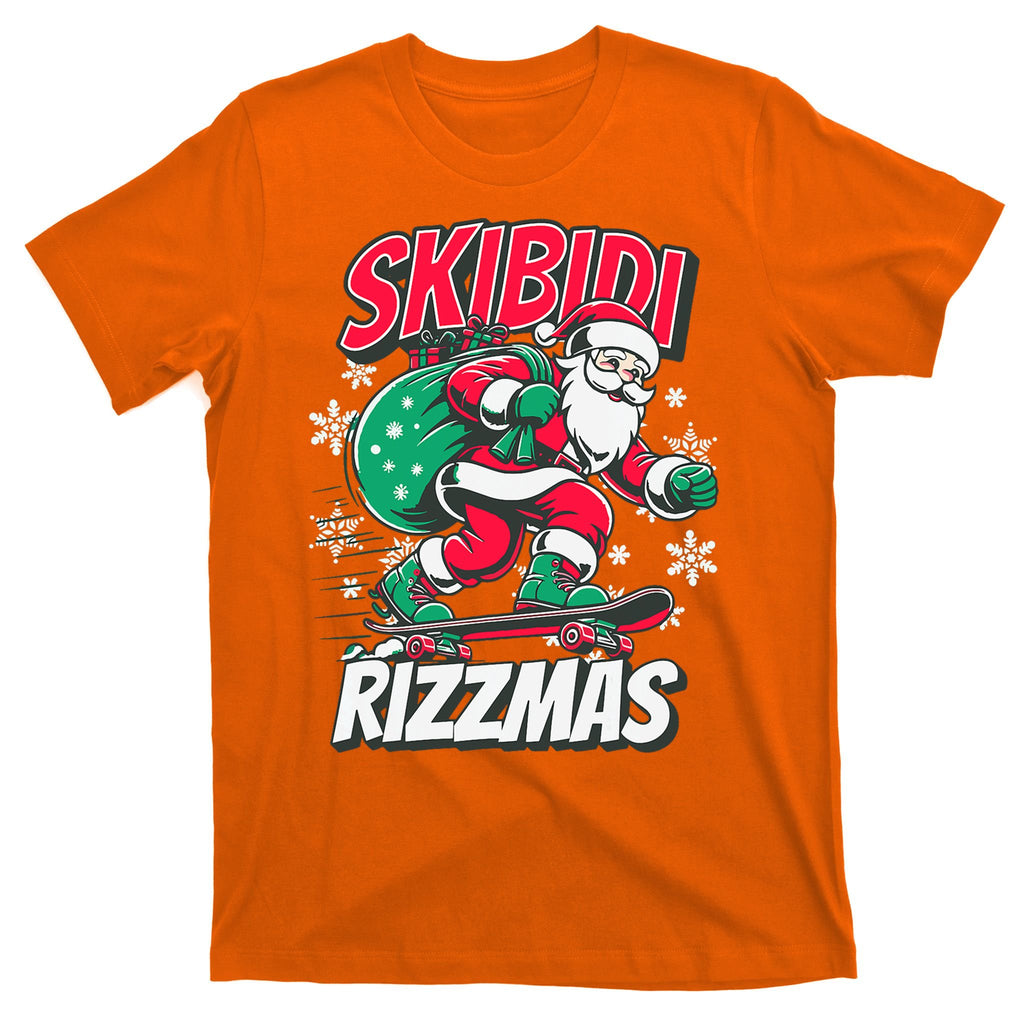 Skibidi Rizzmas Funny Santa Rizz Christmas T-Shirt