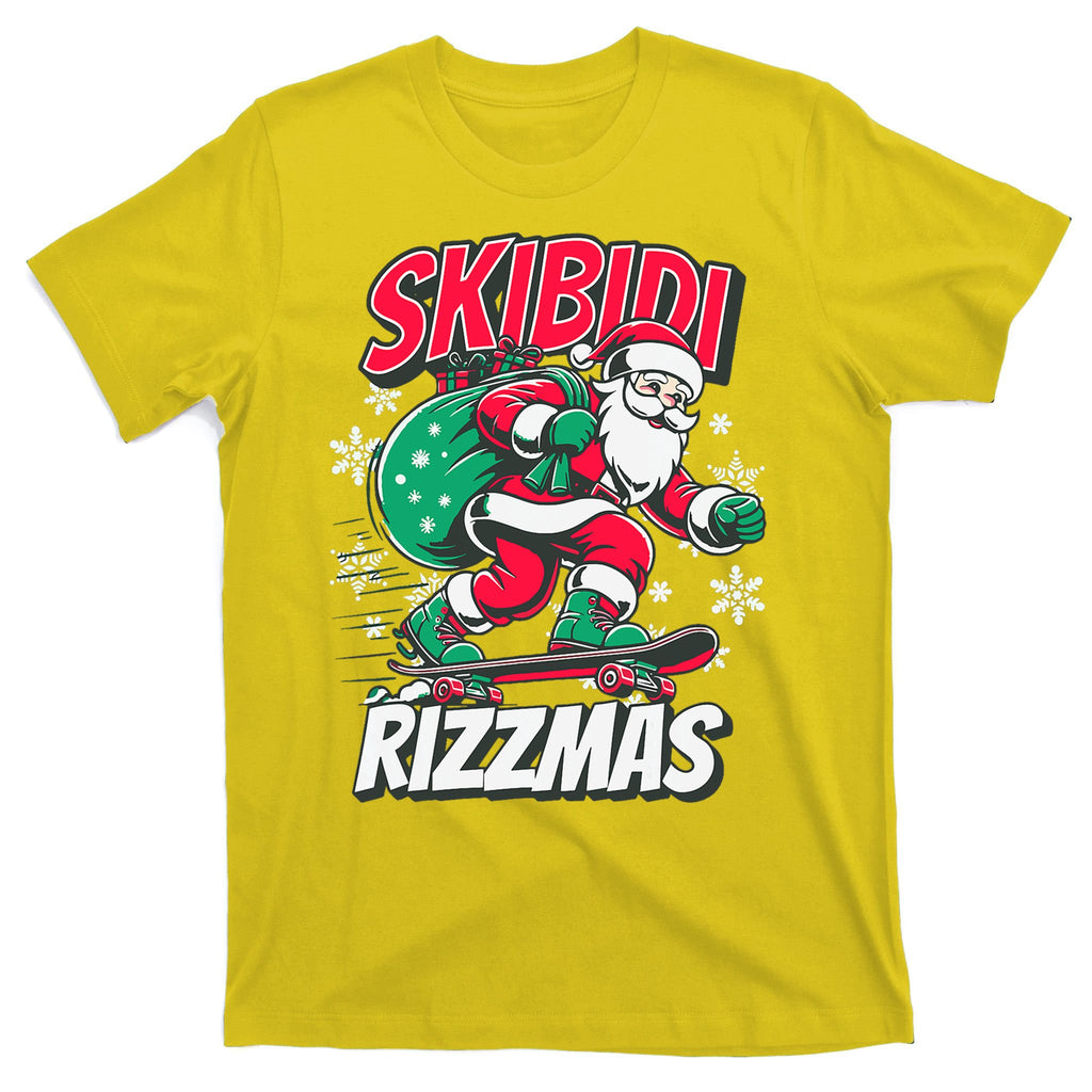 Skibidi Rizzmas Funny Santa Rizz Christmas T-Shirt