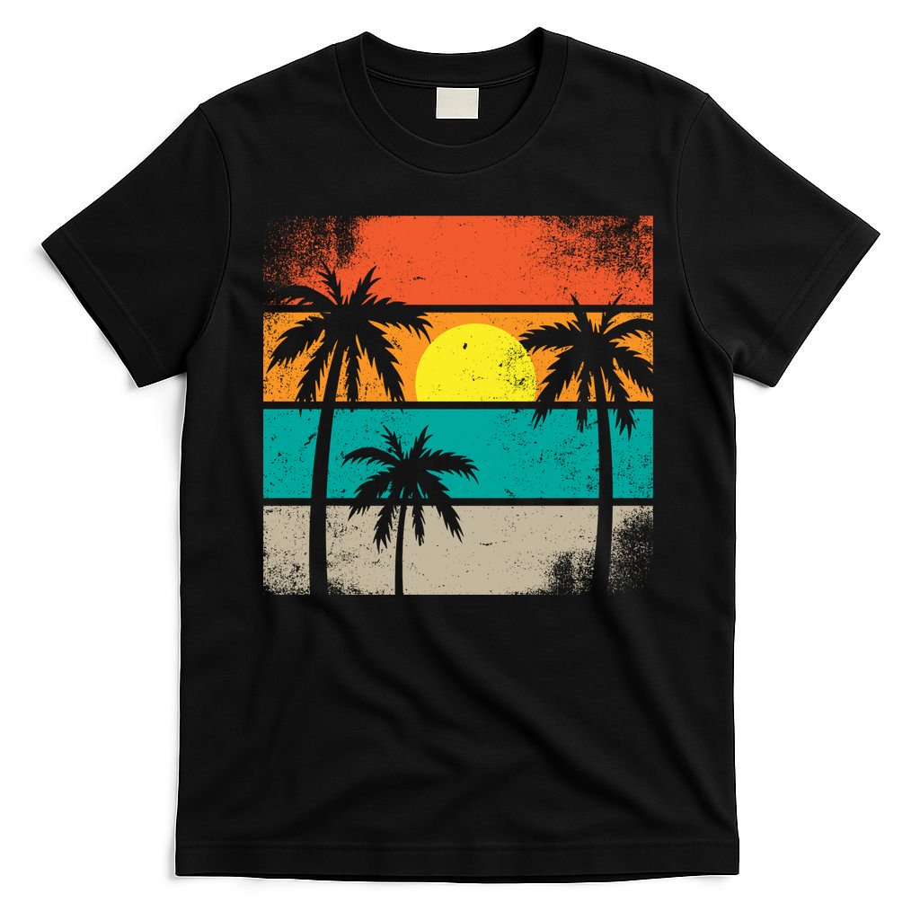 Summer Retro Palm Trees Tropical T-Shirt