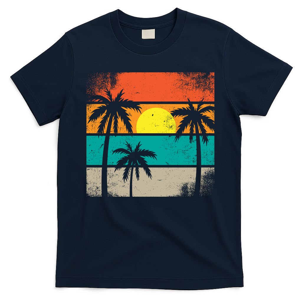 Summer Retro Palm Trees Tropical T-Shirt