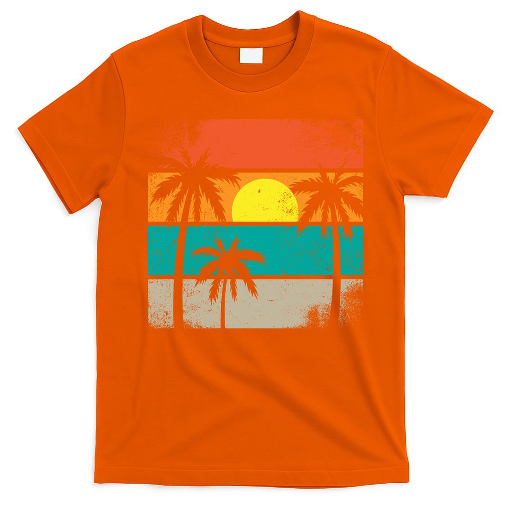 Summer Retro Palm Trees Tropical T-Shirt