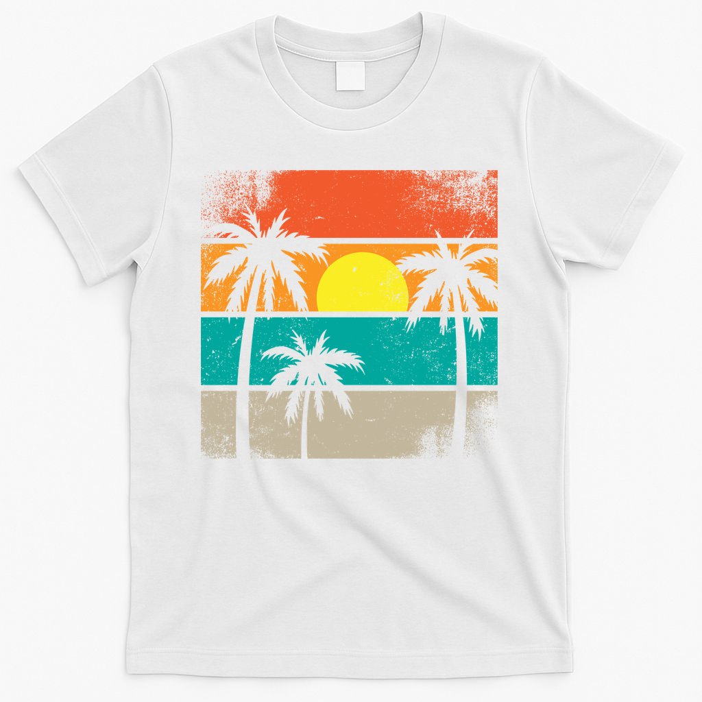 Summer Retro Palm Trees Tropical T-Shirt