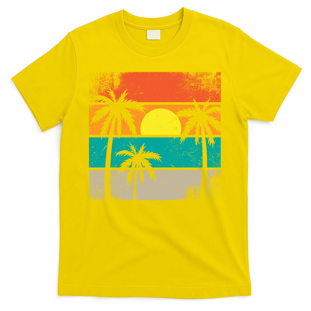 Summer Retro Palm Trees Tropical T-Shirt