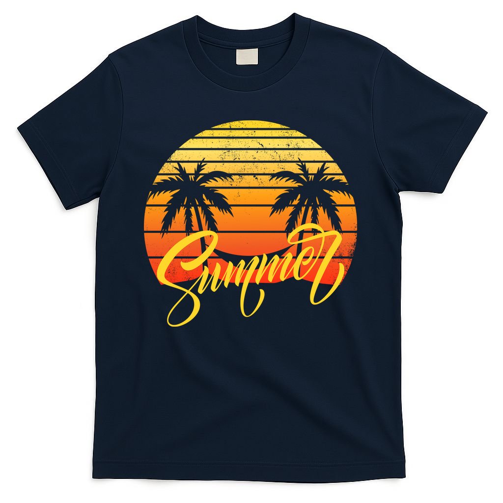 Summer Retro Sunset Tropical T-Shirt