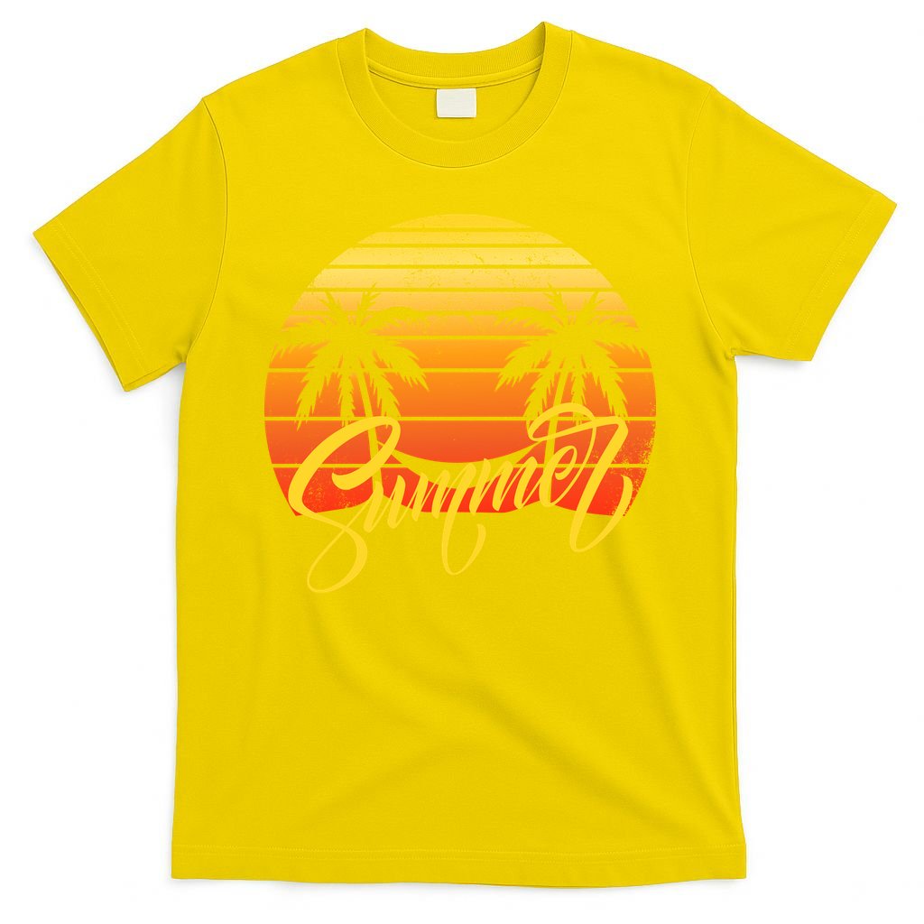 Summer Retro Sunset Tropical T-Shirt