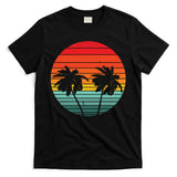 Summer Retro Tropical Sunset T-Shirt