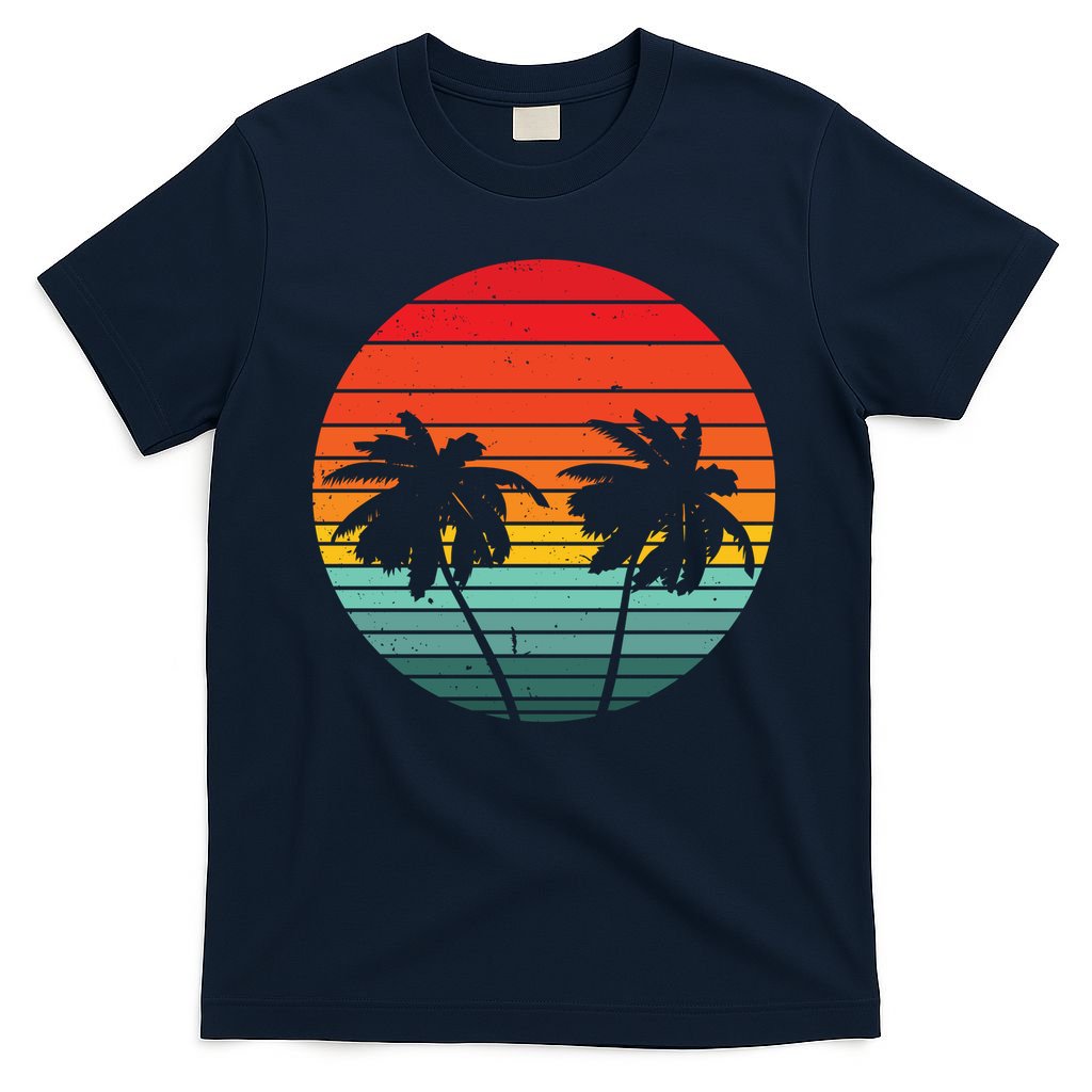 Summer Retro Tropical Sunset T-Shirt