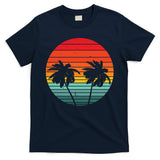Summer Retro Tropical Sunset T-Shirt