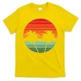 Summer Retro Tropical Sunset T-Shirt