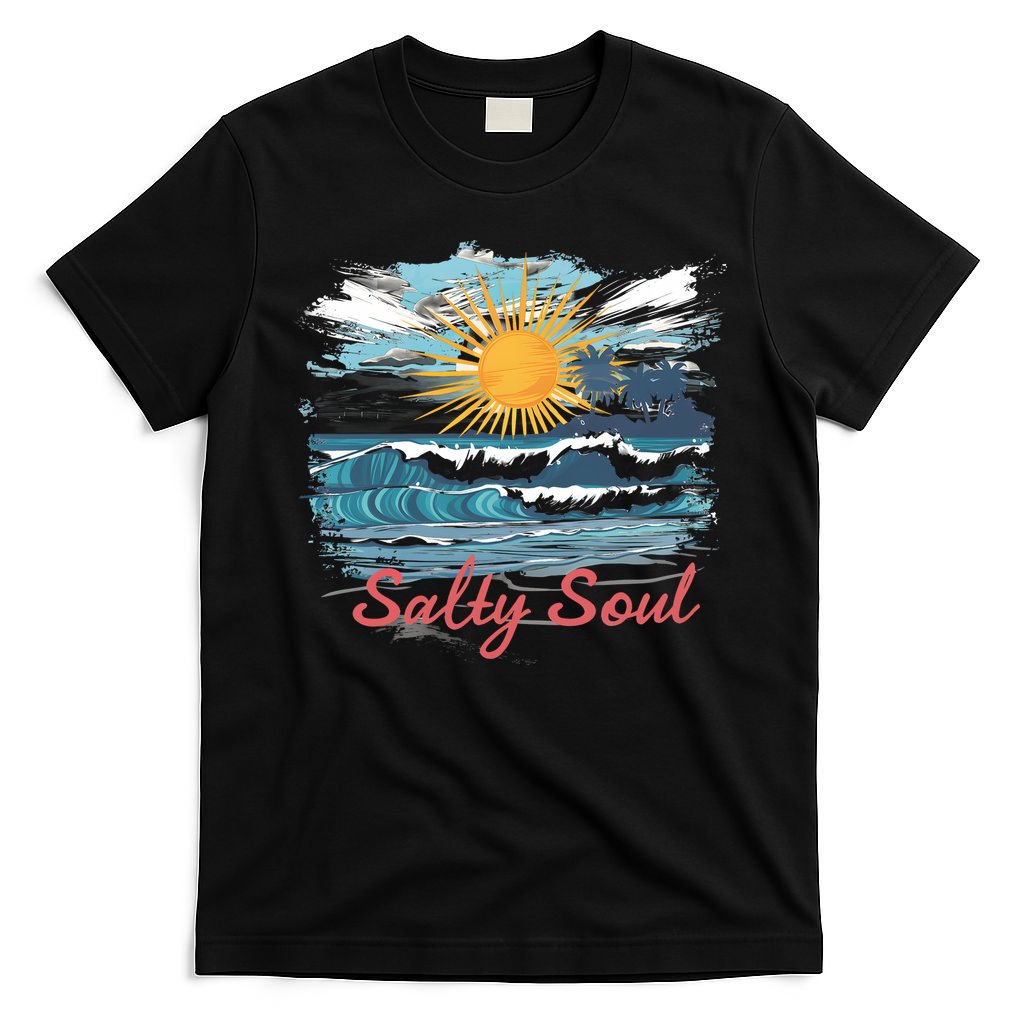 Salty Soul Beach And Sun Summer Vacay T-Shirt