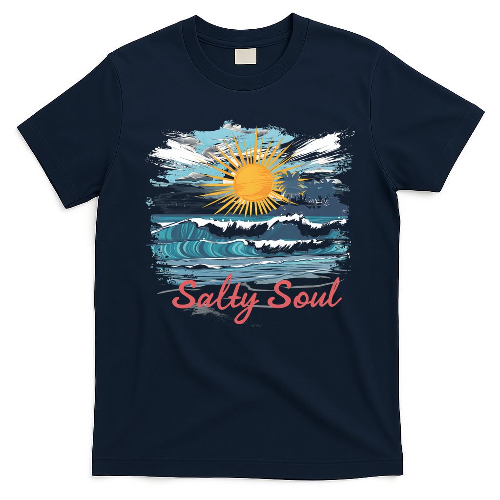 Salty Soul Beach And Sun Summer Vacay T-Shirt