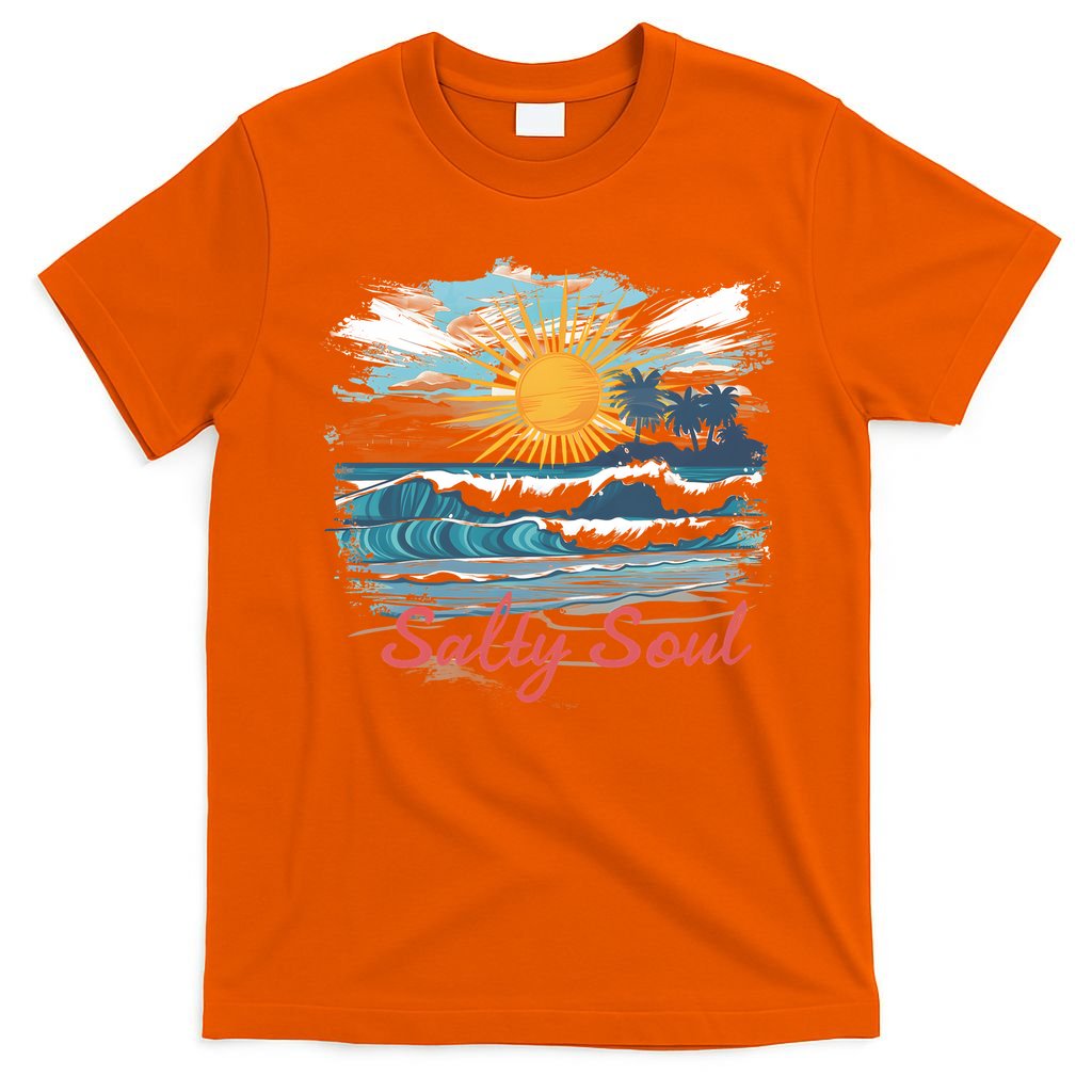 Salty Soul Beach And Sun Summer Vacay T-Shirt