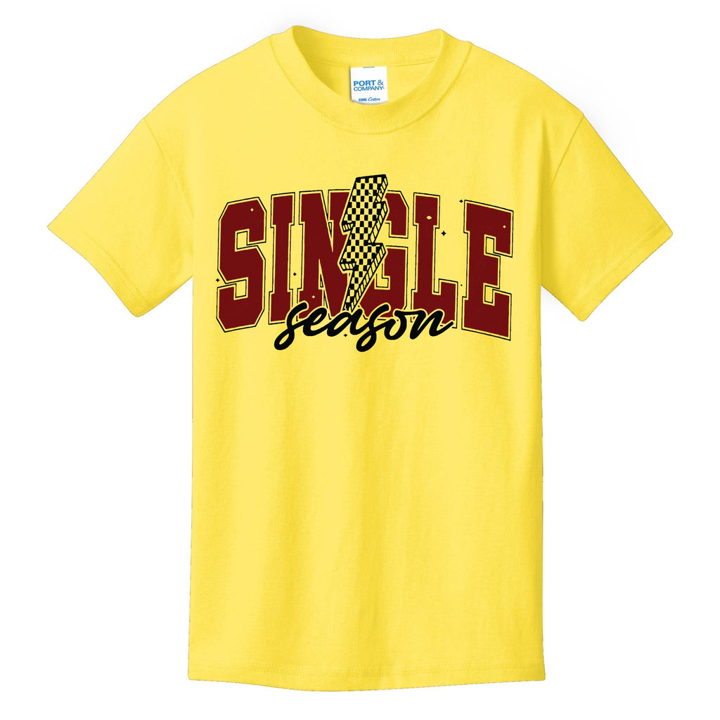 Single Season Checkred Retro Valentine Kids T-Shirt