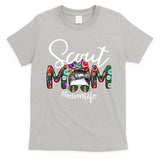 Scouting Scout Mom Life Messy Bun Hair T-Shirt