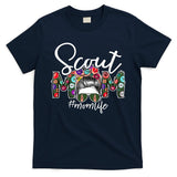 Scouting Scout Mom Life Messy Bun Hair T-Shirt