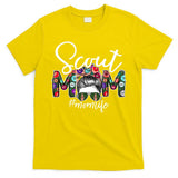 Scouting Scout Mom Life Messy Bun Hair T-Shirt