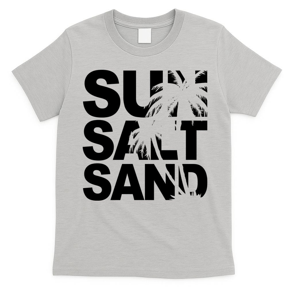 Sun Salt Sand Summer Palm Tree T-Shirt