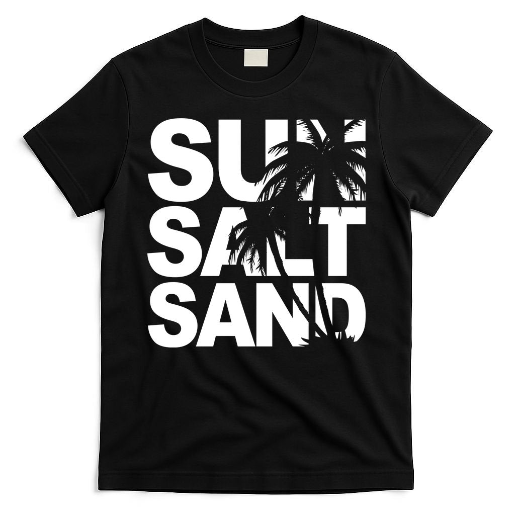 Sun Salt Sand Summer Palm Tree T-Shirt