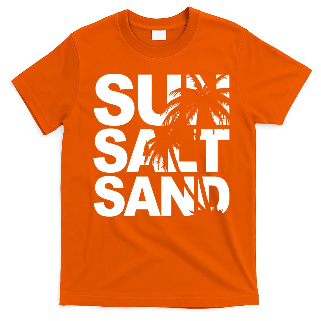 Sun Salt Sand Summer Palm Tree T-Shirt