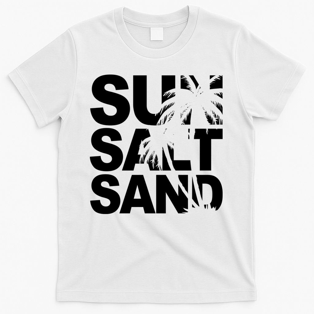 Sun Salt Sand Summer Palm Tree T-Shirt