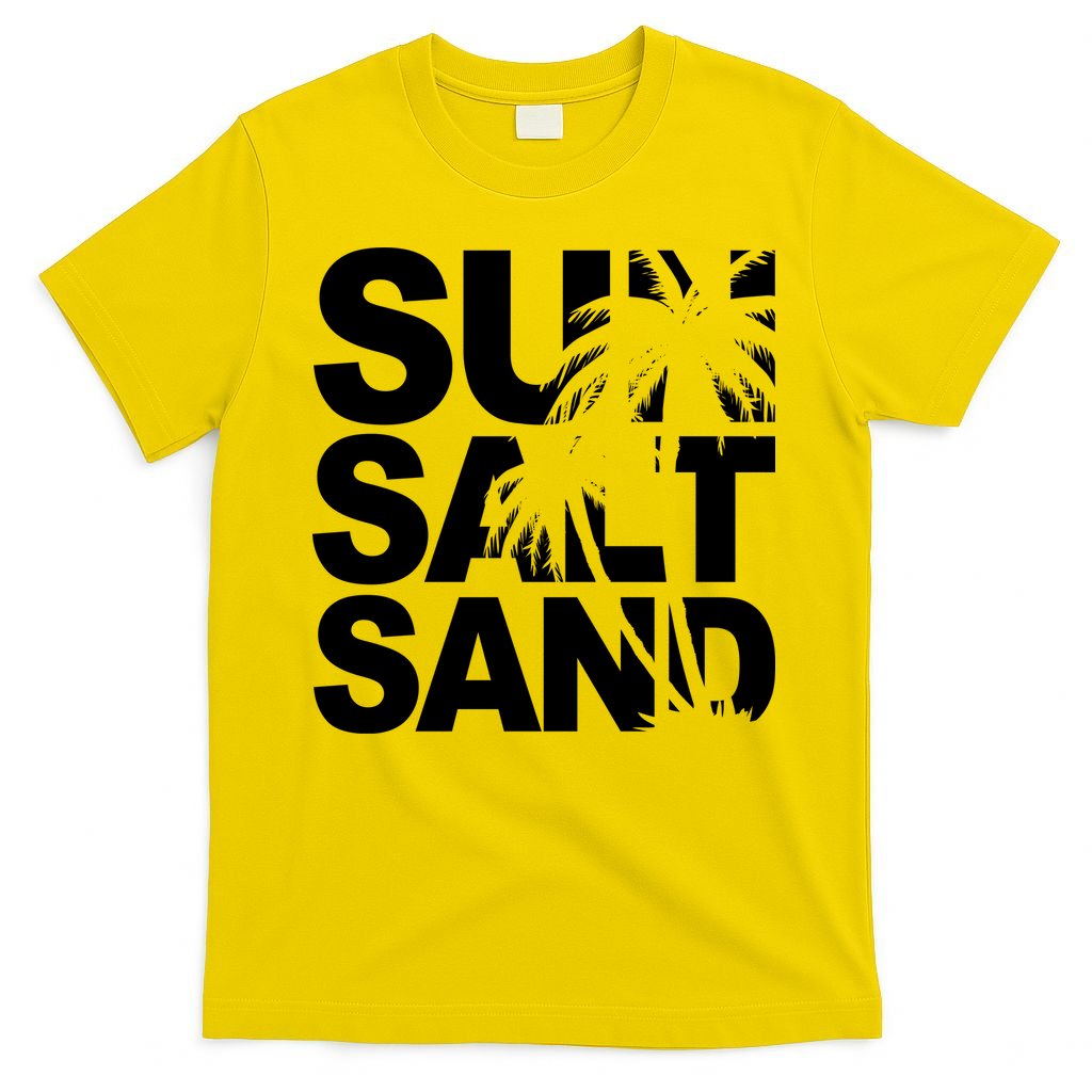 Sun Salt Sand Summer Palm Tree T-Shirt