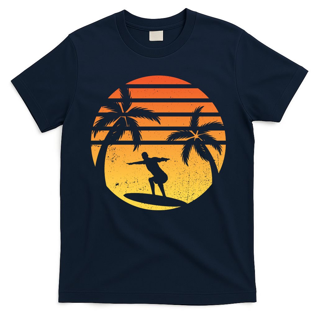 Summer Surf Sunset Retro T-Shirt