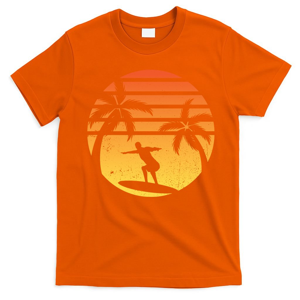 Summer Surf Sunset Retro T-Shirt