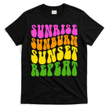 Sunrise Sunburn Sunset Repeat Retro Summer T-Shirt