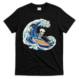 Skeleton Surfing Summer Surfer T-Shirt