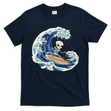 Skeleton Surfing Summer Surfer T-Shirt