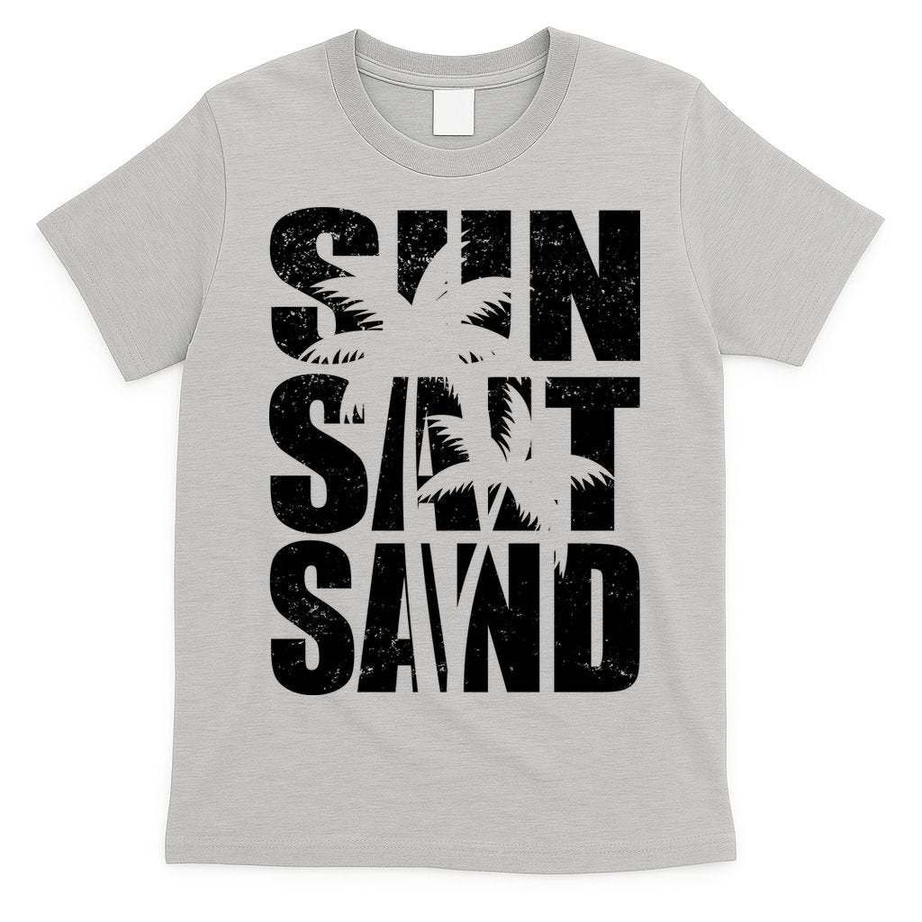 Sun Salt Sand Palm Trees Summer Break T-Shirt