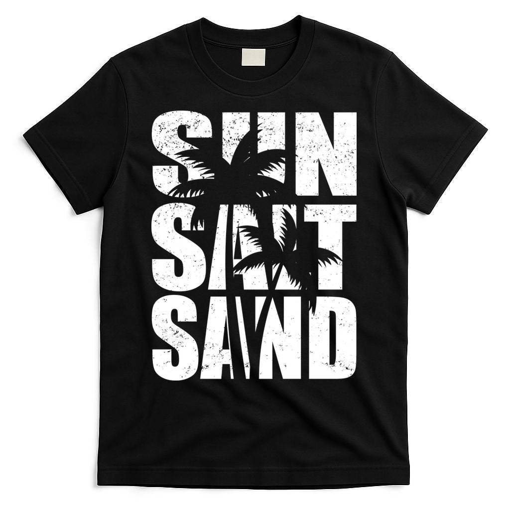 Sun Salt Sand Palm Trees Summer Break T-Shirt