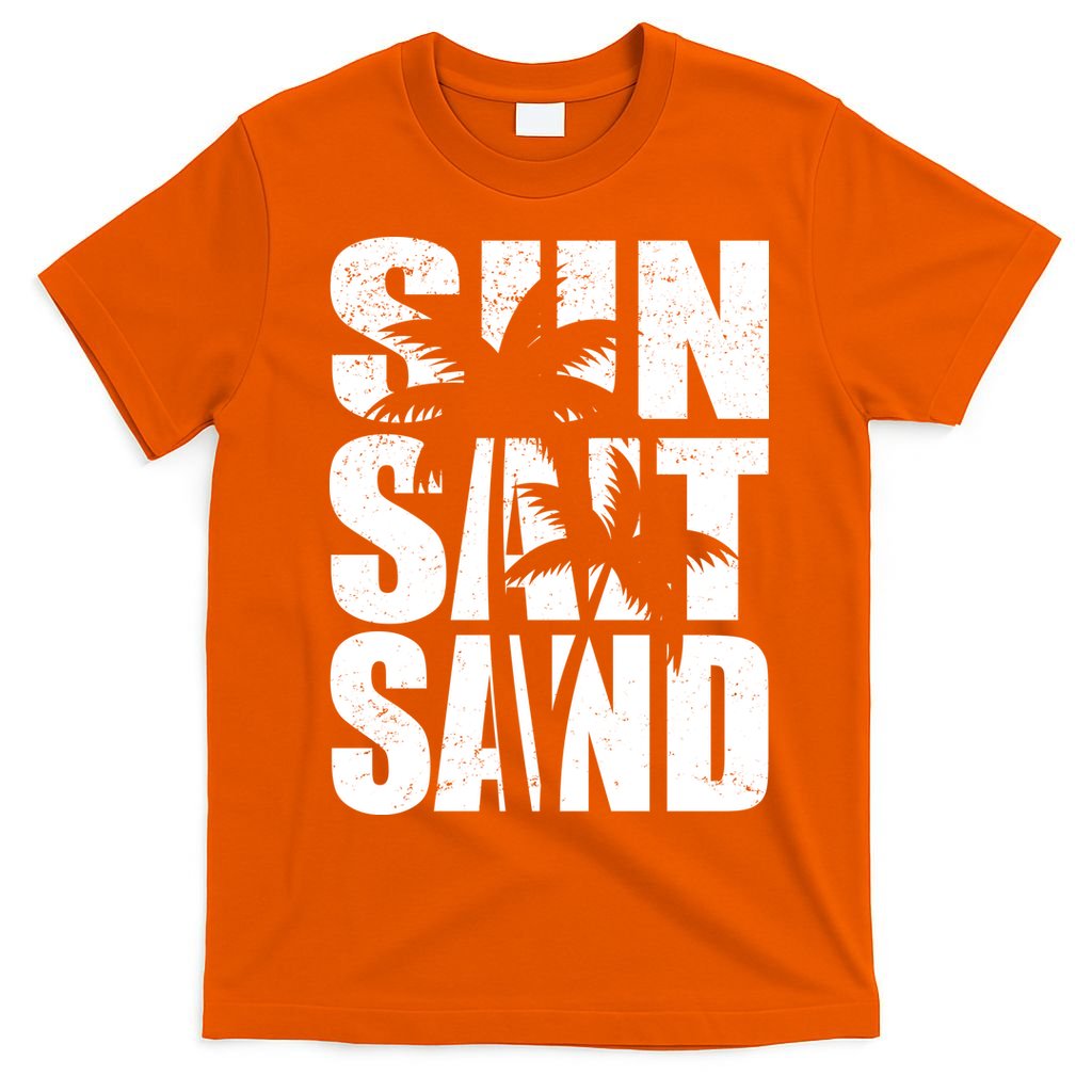 Sun Salt Sand Palm Trees Summer Break T-Shirt