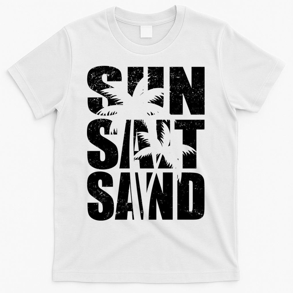 Sun Salt Sand Palm Trees Summer Break T-Shirt
