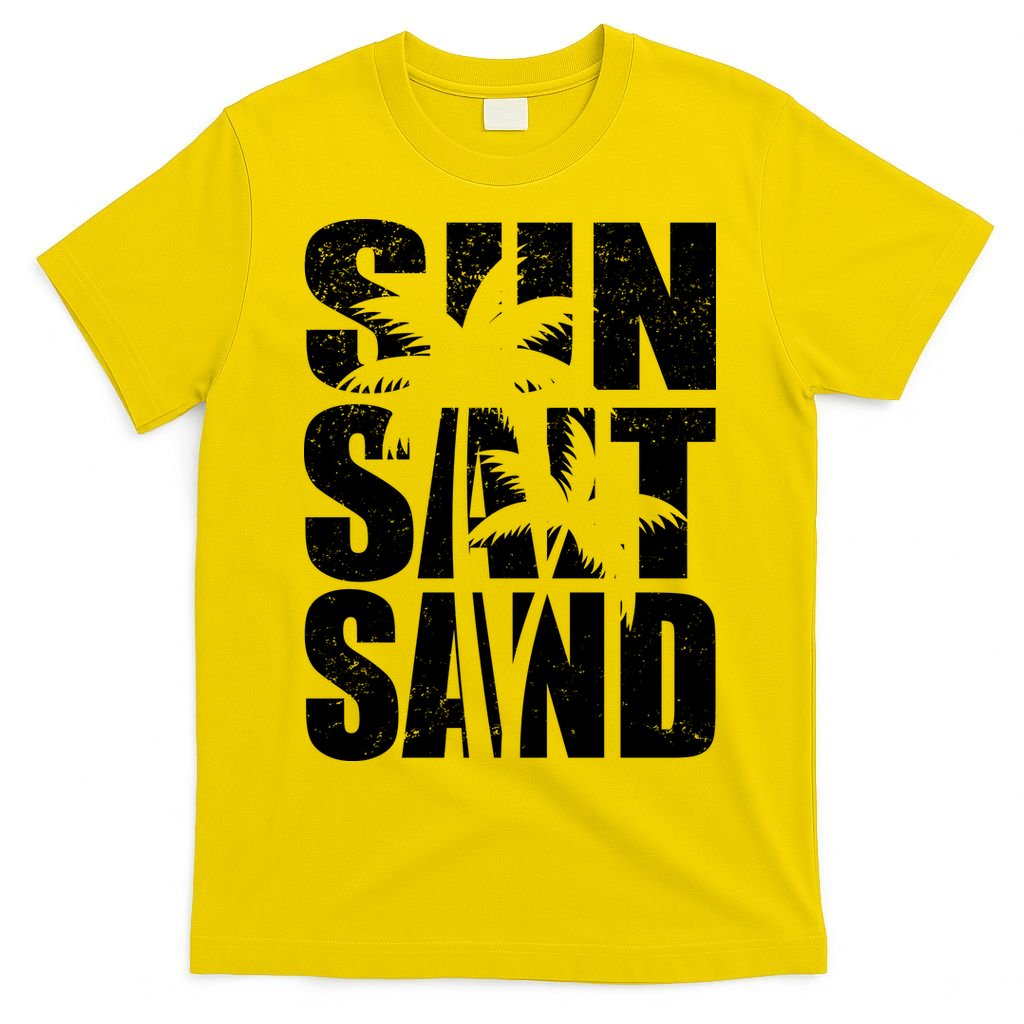 Sun Salt Sand Palm Trees Summer Break T-Shirt