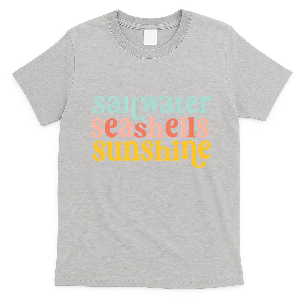 Saltwater Seashells Sunshine Summer T-Shirt