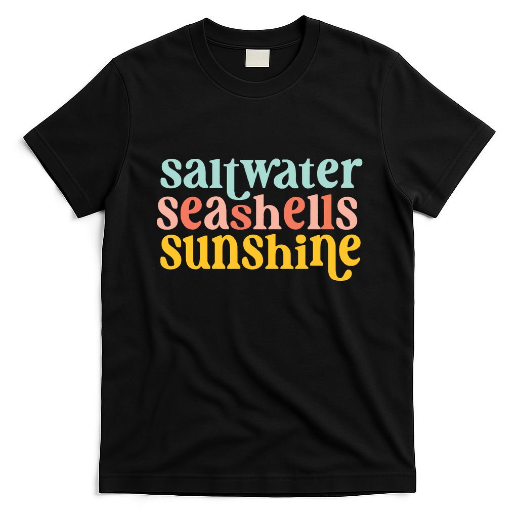 Saltwater Seashells Sunshine Summer T-Shirt