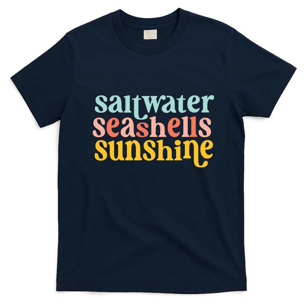 Saltwater Seashells Sunshine Summer T-Shirt