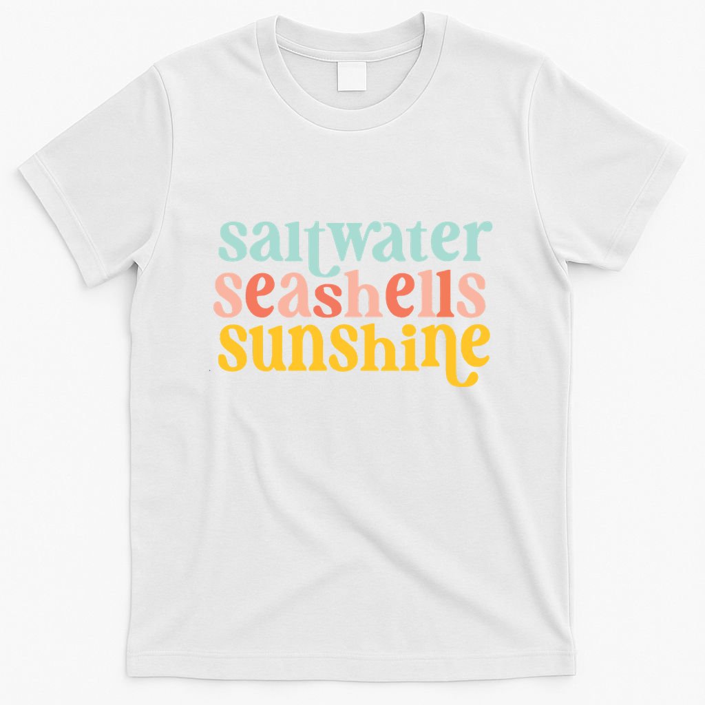 Saltwater Seashells Sunshine Summer T-Shirt
