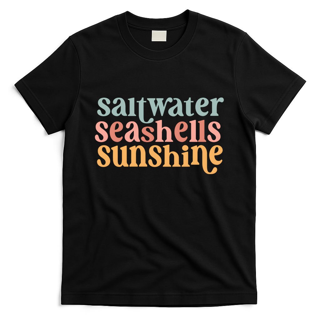 Saltwater Seashells Sunshine Cute Summer T-Shirt