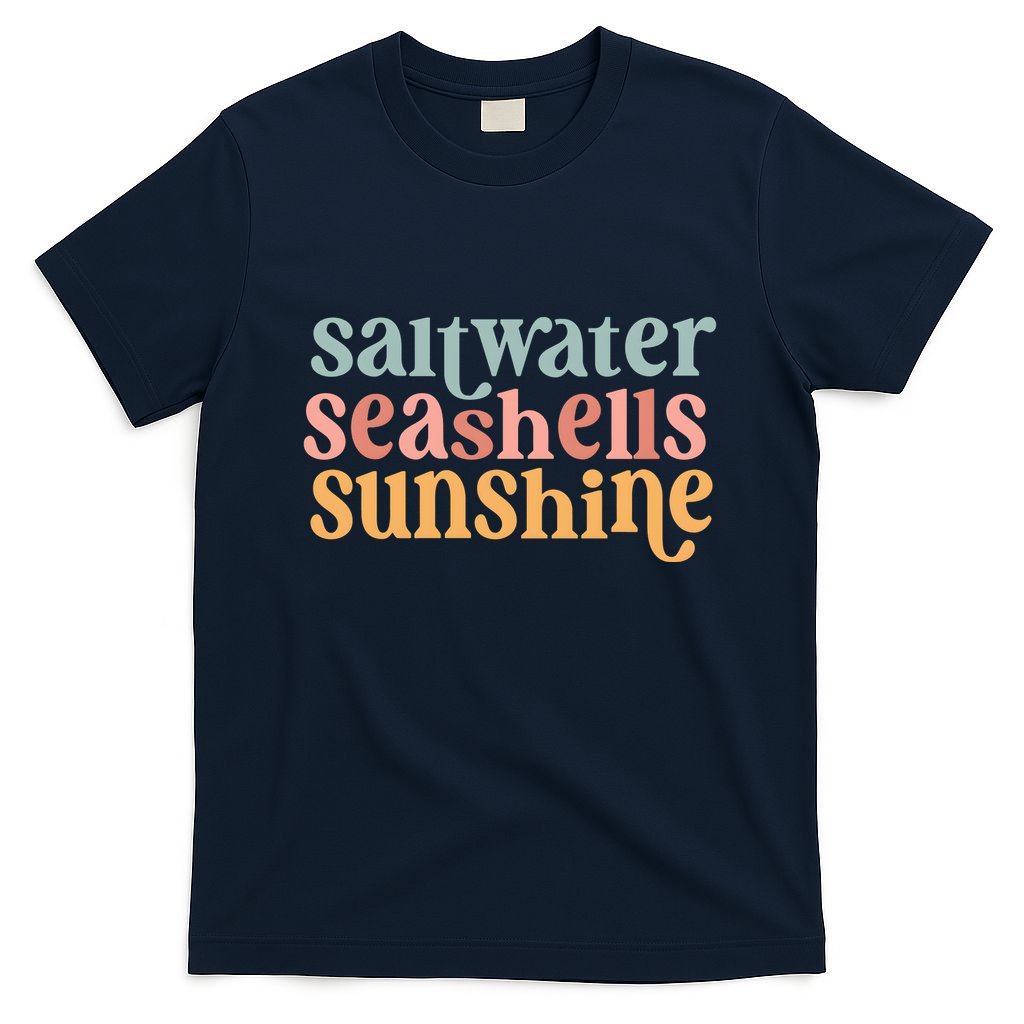 Saltwater Seashells Sunshine Cute Summer T-Shirt
