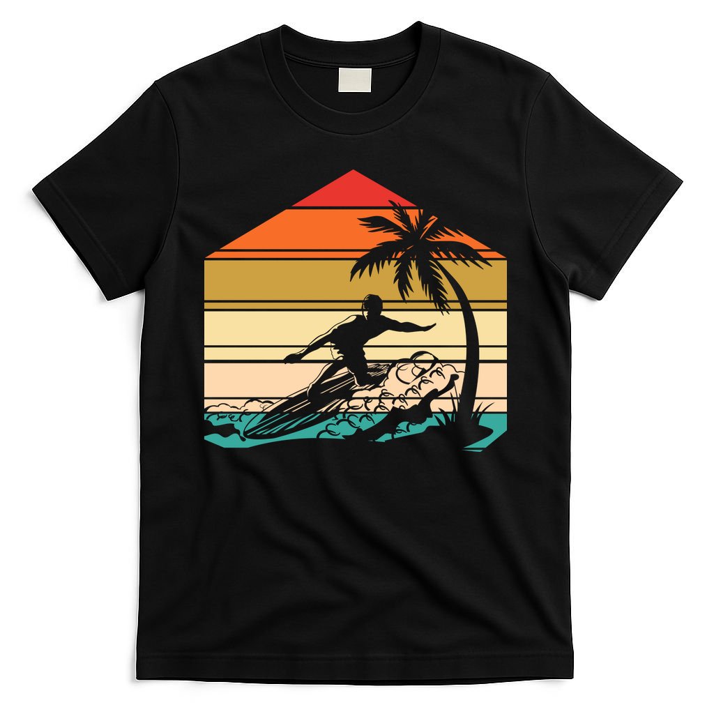 Surfer Summer Tropical Sunset T-Shirt