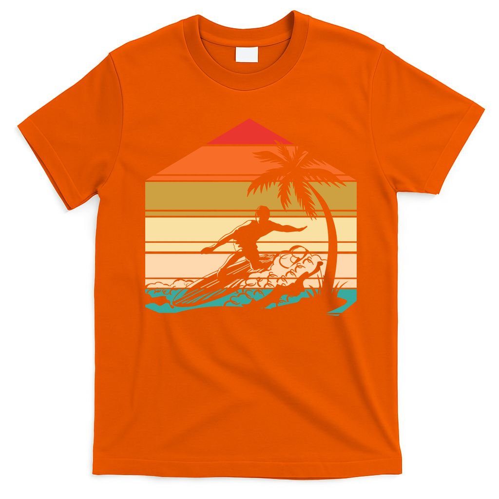 Surfer Summer Tropical Sunset T-Shirt